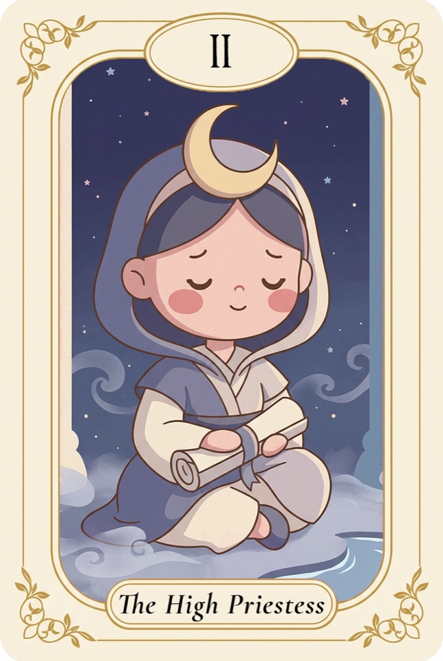 타로 카드 여사제 (The High Priestess)