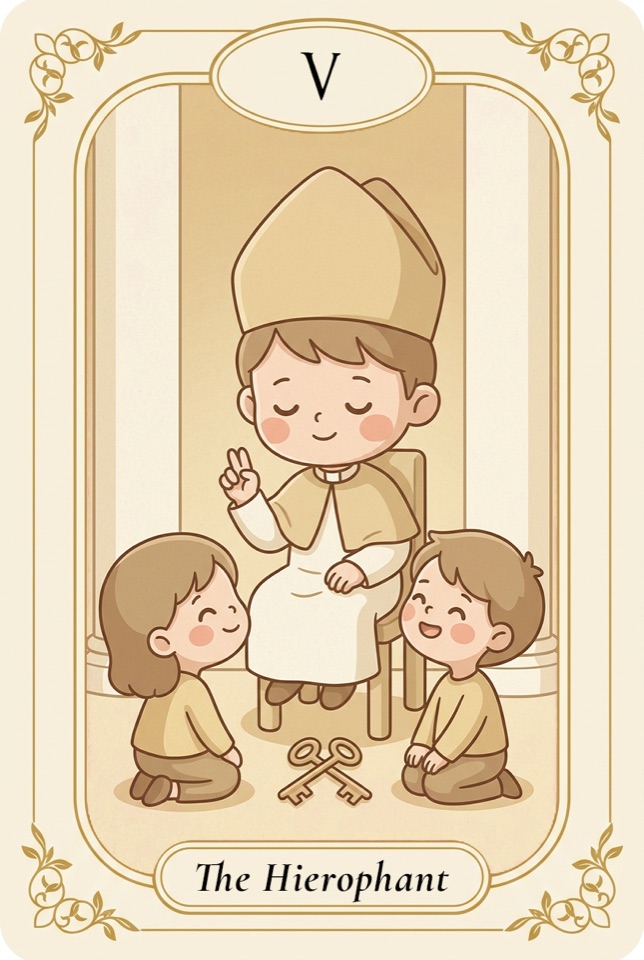 타로 카드 교황 (The Hierophant)