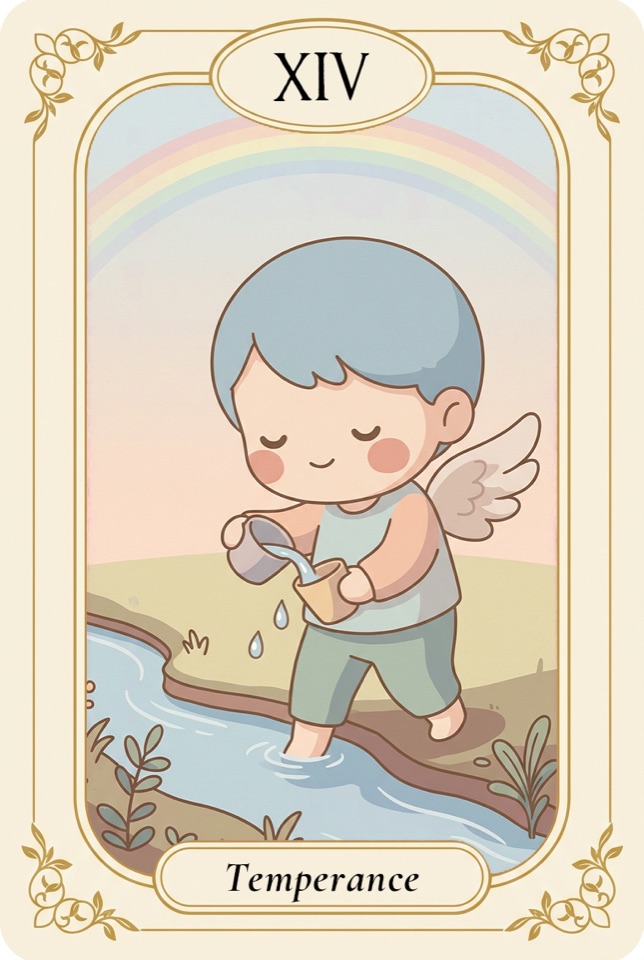 타로 카드 절제 (Temperance)