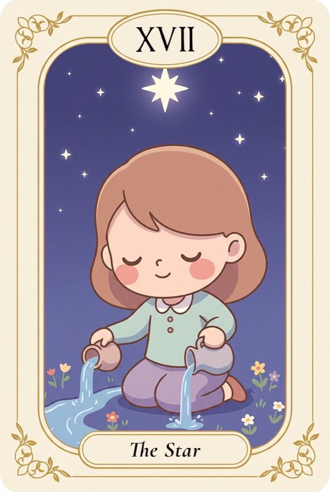 타로 카드 별 (The Star)